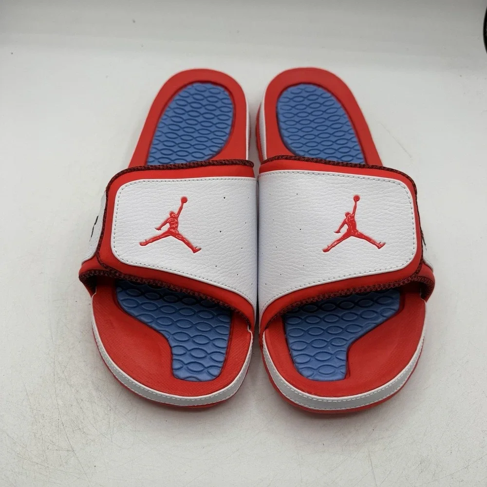 Air Jordan Hydro 2 Premiere Slide Mens Mens Sz 12 White/Crimson/Blue Sandals